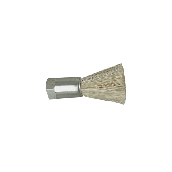 1 D Body Horsehair Fill .125 Orifice Female Thread Flow Thru Brush, PK6